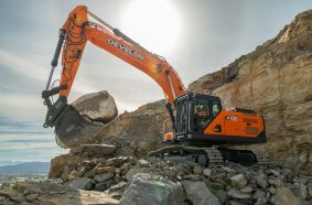 New Powerful Develon Machines and Safety Solutions at steinexpo