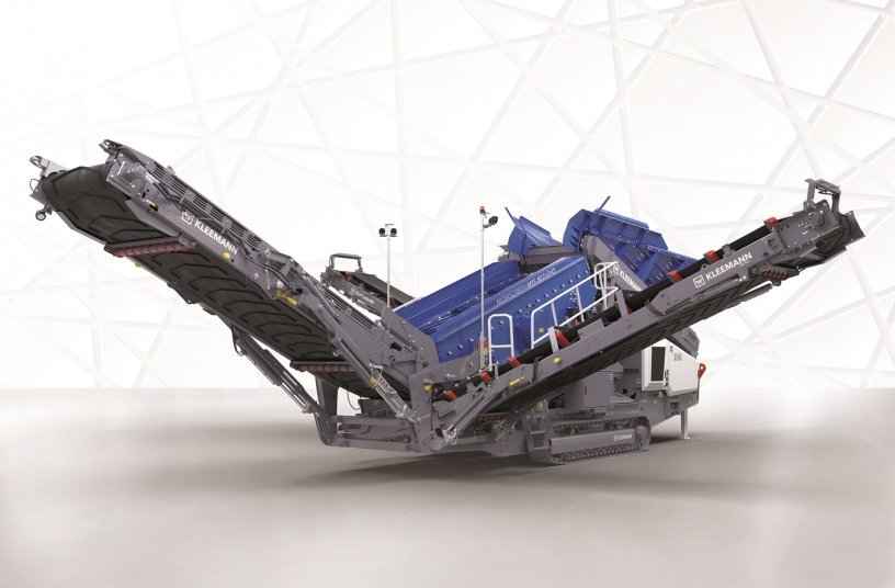 The Kleemann MSS 802(i) EVO impresses as a new screen for coarse elements in natural stone and recycling. <br>IMAGE SOURCE: Wirtgen Group; Kleemann