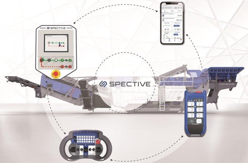 The components of the Kleemann operating concept SPECTIVE are perfectly tuned to one another.<br>IMAGE SOURCE: Wirtgen Group; Kleemann