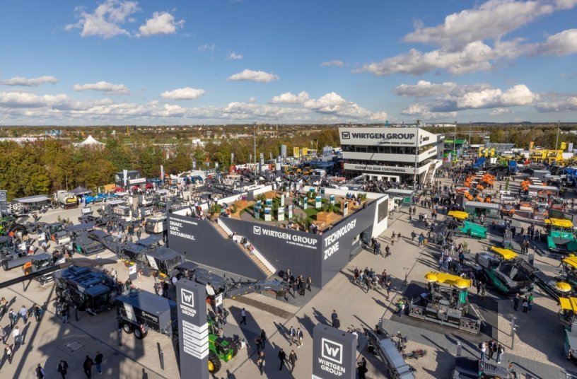 The Wirtgen Group presented its impressive powers of innovation at Bauma 2022 with sustainable and therefore trailblazing road construction solutions.<br>IMAGE SOURCE: WIRTGEN GROUP