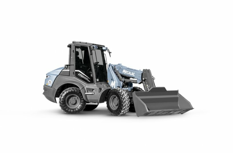 Mecalac expands its zero emission range with the eS900tele, its new 100% electric telescopic swing loader<br>IMAGE SOURCE: Mecalac