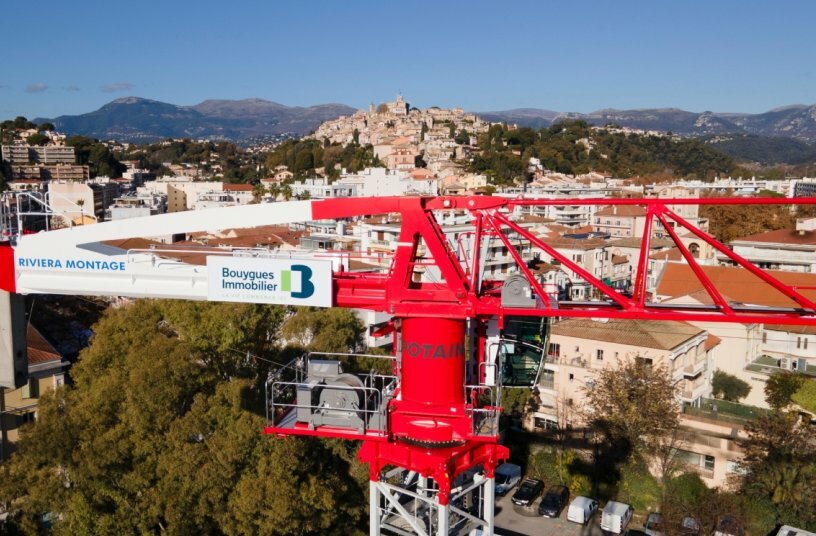 Five Potain tower cranes support construction of eco-district in southern France<br>IMAGE SOURCE: Manitowoc