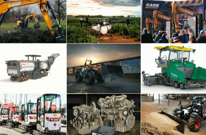 Produktneuheiten im April: Teil 1 (Vögele Asphaltfertiger, Wirtgen Fräsmaschinen, Bobcat Teleskopstapler und mehr)<br>BILDQUELLE: WIRTGEN GROUP, Bobcat, John Deere, CASE Construction Equipment, CASE, New Holland