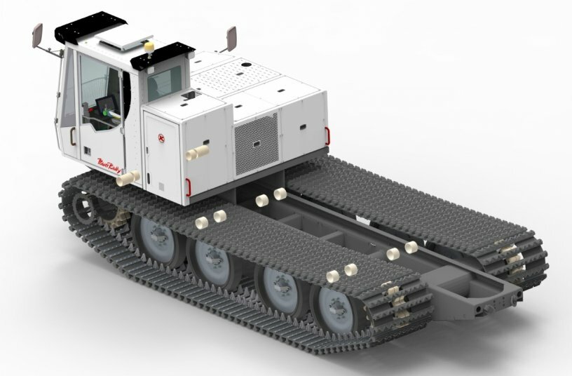 In the award-winning PowerBully from Kässbohrer Geländefahrzeug AG, the designers relied on the TX1 plain bearing from igus for the heavily loaded oscillating and tensioning axles.<br>IMAGE SOURCE: Kässbohrer AG
