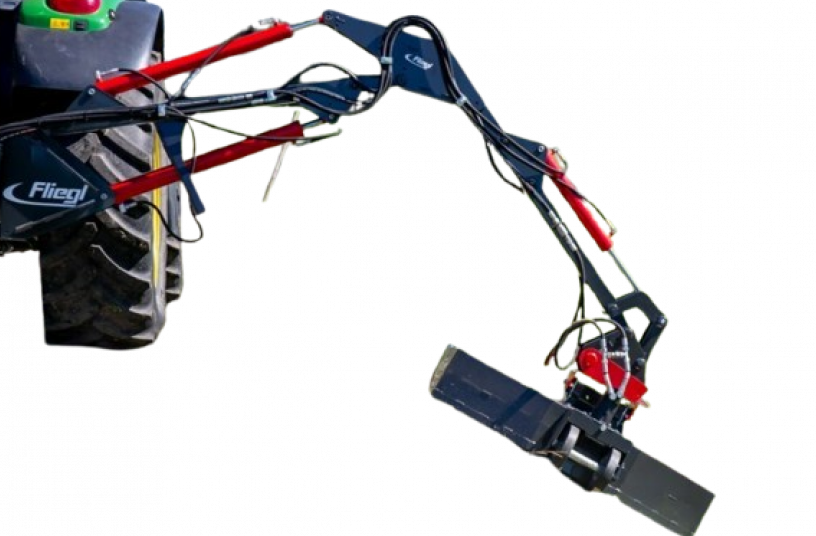 The Fliegl extension arm<br>IMAGE SOURCE: Fliegl Agrartechnik