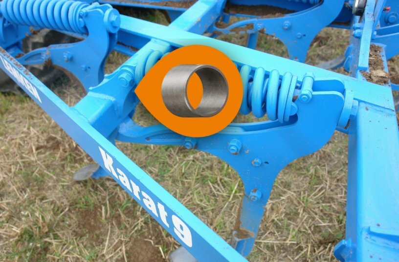 The Karat 9 from Lemken GmbH & Co. KG in Alpen is an intensive cultivator with which it is possible to work shallow as well as medium-deep and deep in several stages. The iglidur G plain bearings ensure lubrication-free operation here. <br>IMAGE SOURCE: LEMKEN GmbH & Co. KG