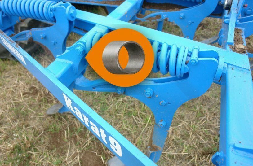 Der Karat 9 der Firma Lemken GmbH & Co. KG aus Alpen ist ein Intensiv-Grubber, mit dem in mehreren Stufen sowohl flach als auch mitteltief und tief gearbeitet werden kann. Die Gleitlager iglidur G sorgen hier für einen schmiermittelfreien Betrieb.<br>BILDQUELLE: LEMKEN GmbH & Co. KG
