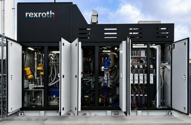 Lean system architecture from a single source: The integrated CryoPump module from Bosch Rexroth combines central pump, hydraulic, and control functions into a single unit.<br>IMAGE SOURCE: Bosch Rexroth AG