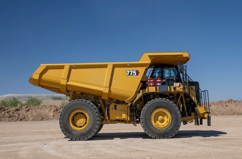 Cat® 775 Muldenkipper<br>BILDQUELLE: Caterpillar