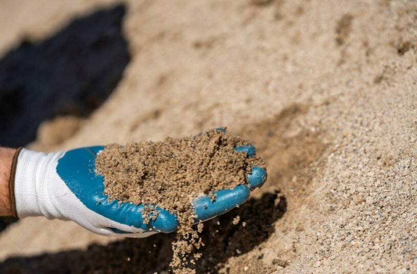 Recyceltes Sandmaterial<br>BILDQUELLE: JComms; CDE