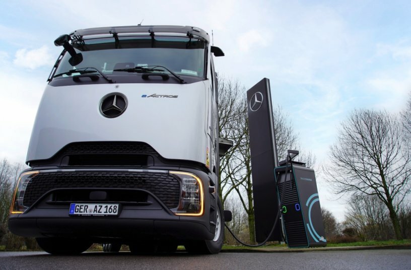Daimler Truck baut halböffentliches Ladenetzwerk für Lkw auf – erste Pilotkunden erfolgreich gestartet<br>BILDQUELLE: Daimler Truck AG