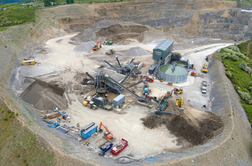 Terex Washing Systems 200tph ‘Feeder to Filterpress’ washing solution processing waste quarry overburden<br>IMAGE SOURCE: Terex Washing Systems