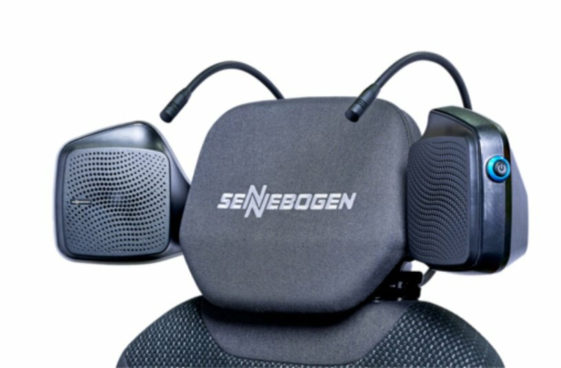 The SENNEBOGEN Comfort Audio System focuses on the driver.<br>IMAGE SOURCE: SENNEBOGEN Maschinenfabrik GmbH
