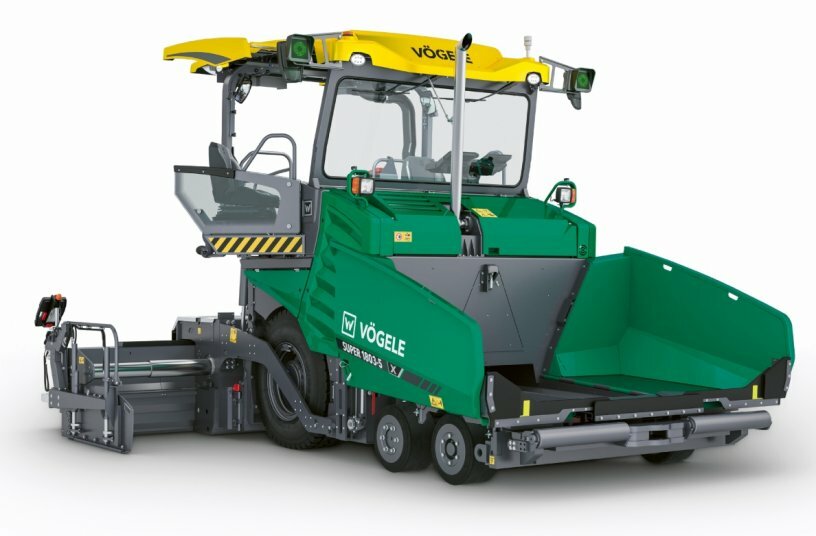 First wheeled paver of the Dash 5 generation: At Bauma 2025, Vögele presents the new SUPER 1803-5 X-Tier.<br>IMAGE SOURCE: WIRTGEN GROUP