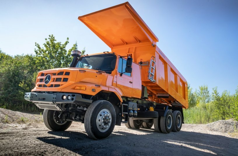Mercedes-Benz Trucks auf der bauma 2025: Nachhaltige Fahrzeug-, Service- und Mobilitätslösungen für den Bauverkehr<br>BILDQUELLE: Daimler Truck AG