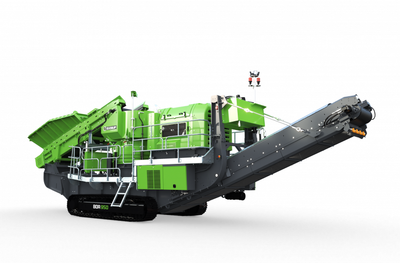 The Boa 950 is equipped with a Terex TC1000 cone chamber and is powered by a CAT C9.3 engine delivering 250 kW, providing consistent and efficient crushing performance.<br>IMAGE SOURCE: EvoQuip