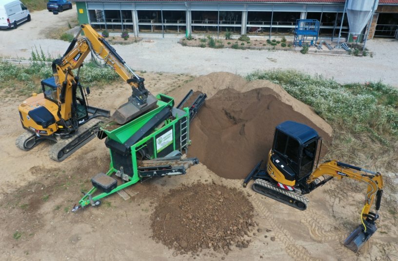 Bei Landfried wird das Sieben des Bodens in einem eigenen Unternehmensbereich – der Siebtechnik – abgewickelt.<br>BILDQUELLE: SANY Group