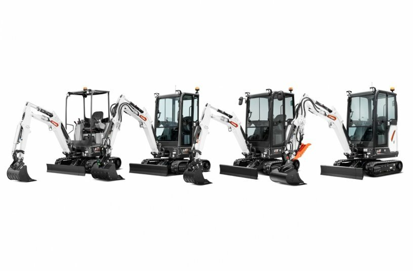 Bobcat 1-2 t Mini Excavators<br>IMAGE SOURCE: Bobcat