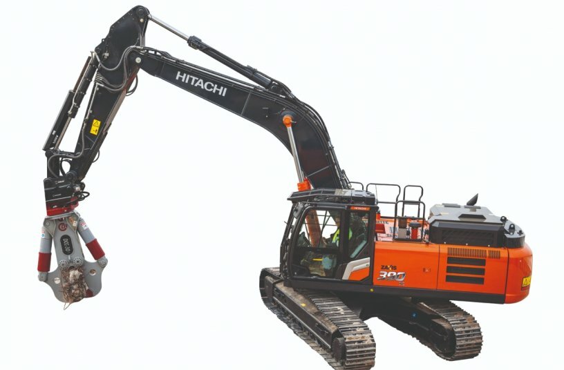 Hitachi presents specially adapted ZX390TC-7 excavator at Intermat<br>IMAGE SOURCE: Hitachi Construction Machinery (Europe) NV