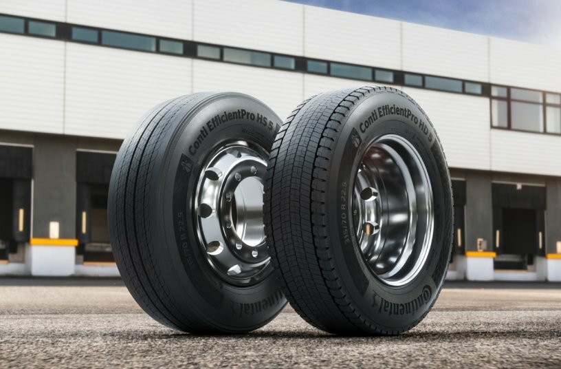 Kraftstoff- und Energieeffizienz im Fernverkehr: der Conti EfficientPro mit Silica-Mischung vec2Sil.<br>BILDQUELLE: Continental Reifen Deutschland GmbH