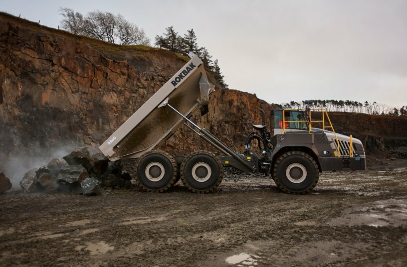 Der RA40 knickgelenkten Dumper von Rokbak<br>BILDQUELLE: Rokbak