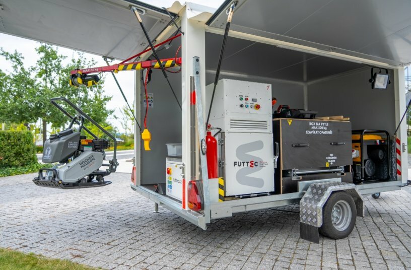 FUTTEC microwave technology enables durable pothole repairs even in freezing temperatures<br>IMAGE SOURCE: FUTTEC