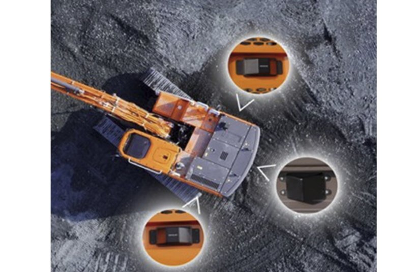 Help: A system comprising six cameras and three radar sensors, combined with AI, provides the operator with an excellent all-round view of the machine.<br>IMAGE SOURCE: DEVELON