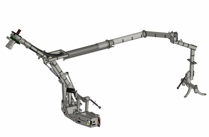 Fliegl Agrartechnik GmbH presents the Tele front suction arm<br>IMAGE SOURCE: Fliegl Agrartechnik GmbH