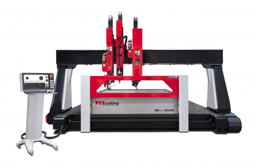 TCI Cutting BPH COMBI, the benefits of waterjet and HD plasma cutting