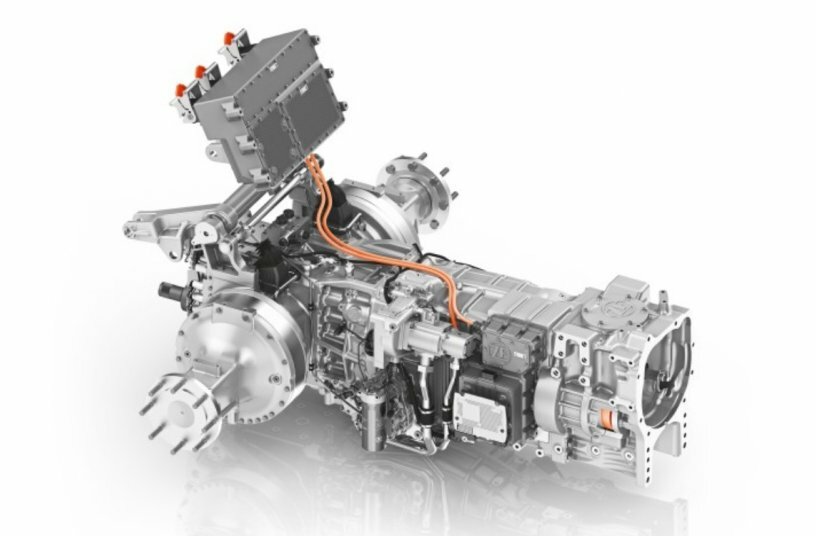 ZF eTERRAMATIC power-split CVT with integrated generator functionality for ICE vehicle architectures<br>IMAGE SOURCE: ZF Friedrichshafen AG