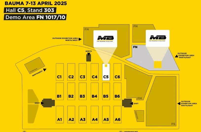 Ready, set, go! Direction Bauma 2025<br>IMAGE SOURCE: MB Crusher