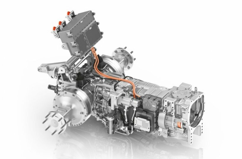 ZF eTERRAMATIC – Elektrisch-leistungsverzweigtes CVT mit Generatorfunktion für ICE-Fahrzeugarchitekturen<br>BILDQUELLE: ZF Friedrichshafen AG