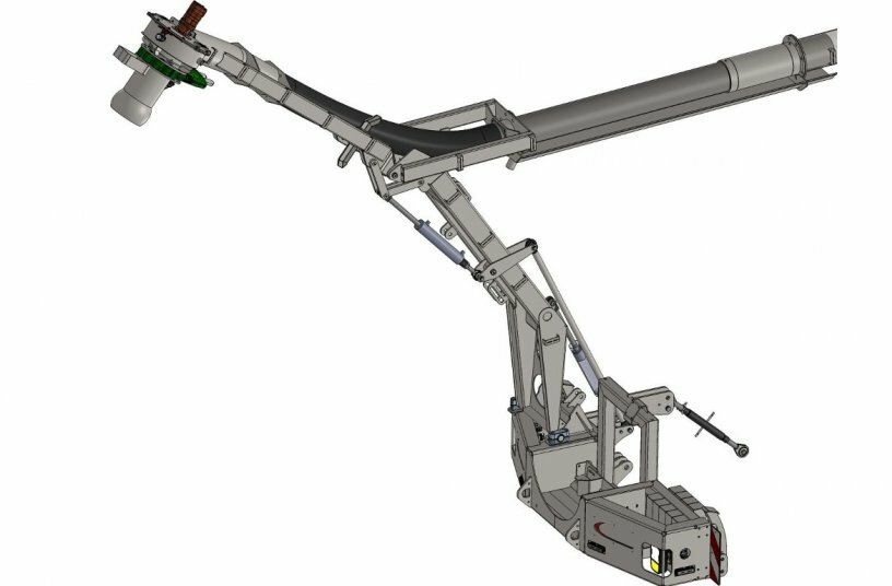 Fliegl Agrartechnik GmbH presents the Tele front suction arm<br>IMAGE SOURCE: Fliegl Agrartechnik GmbH
