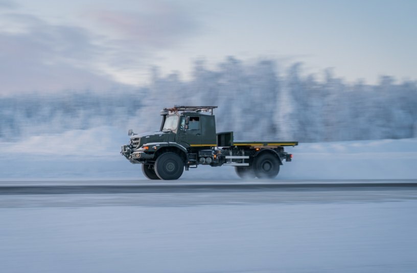 Winter Testing Mercedes-Benz Trucks January 2026<br>IMAGE SOURCE: Daimler Truck AG