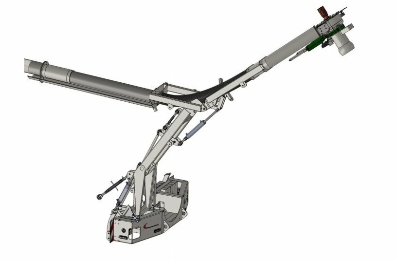 Fliegl Agrartechnik GmbH presents the Tele front suction arm<br>IMAGE SOURCE: Fliegl Agrartechnik GmbH