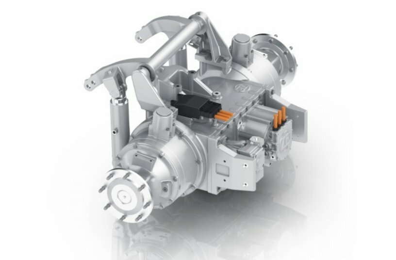 ZF eTERRADRIVE Transaxle für vollelektrische Fahrzeuge<br>BILDQUELLE: ZF Friedrichshafen AG