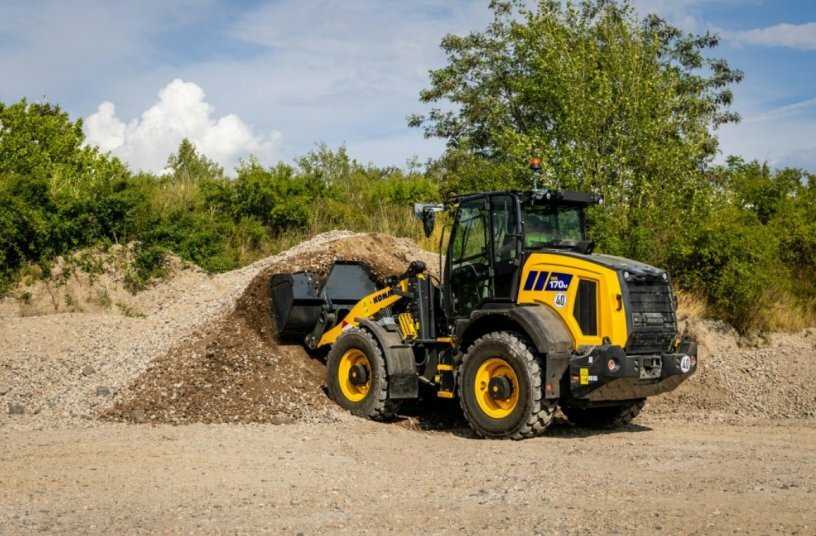 Der Radlader WA170M-11 im Einsatz.<br>BILDQUELLE: Komatsu