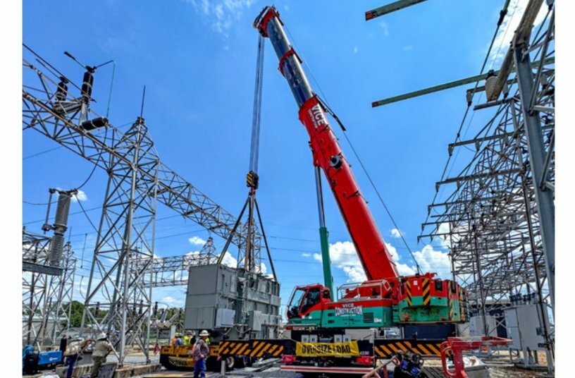 Vice Construction handles coastal Mississippi’s utility work with Grove GMK5250XL-1<br>IMAGE SOURCE: Manitowoc