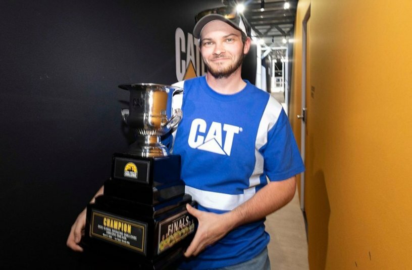 Brian Hayden from the United States of America was named Caterpillar´s Global Operator Challenge Champion.<br>IMAGE SOURCE: Caterpillar