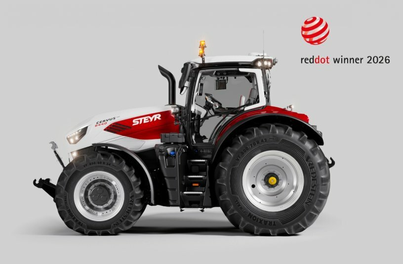 STEYR design excellence recognised once more as Cervus CVT wins Red Dot Award<br>IMAGE SOURCE: STEYR