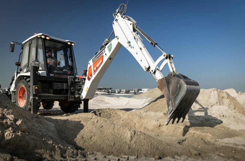 Bobcat Brings AutoShift and Comfort Upgrades to B730 M-Series Backhoe Loader<br>IMAGE SOURCE: Bobcat