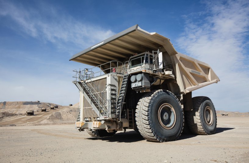 Die T 274 ist eine echte 305-Tonnen-Maschine, die schnelle Zykluszeiten, höhere Produktionsraten, geringen Kraftstoffverbrauch und niedrige Kosten pro Tonne bietet.<br>BILDQUELLE: Liebherr-Mining Equipment Colmar SAS