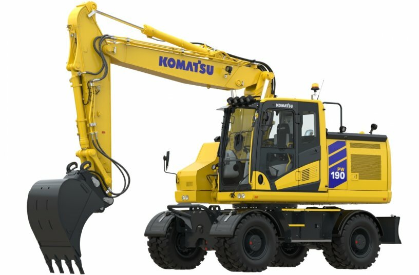 Komatsu PW190-11<br>IMAGE SOURCE: Komatsu