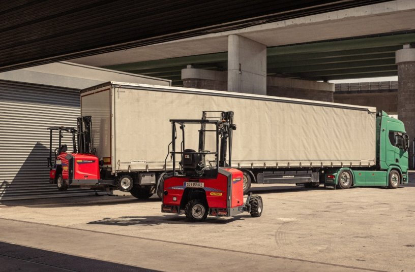 The FLM 25 is the first middle-seat truck-mounted forklift of PALFINGER’s FL range.<br>IMAGE SOURCE: PALFINGER AG