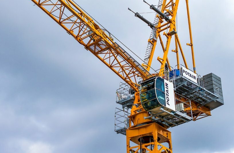 Potain Launches MCR 505 J25 Luffing Jib Tower Crane<br>IMAGE SOURCE: Manitowoc