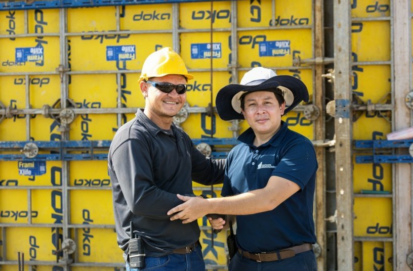 Smart Climbing Solutions Enable Efficient High-Rise Construction<br>IMAGE SOURCE: Doka GmbH