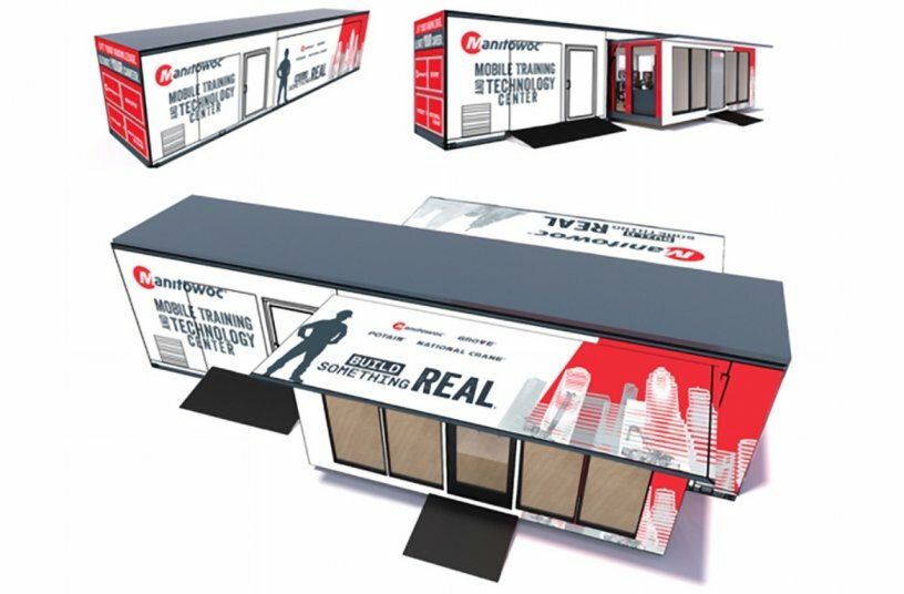 Manitowoc’s new Mobile Training & Technology Center brings crane training directly to students<br>IMAGE SOURCE: Manitowoc