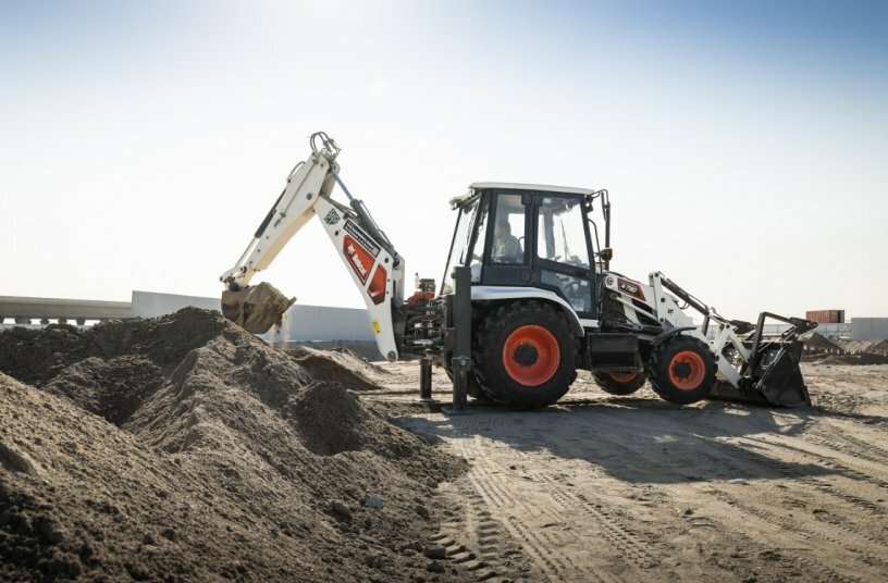Bobcat Brings AutoShift and Comfort Upgrades to B730 M-Series Backhoe Loader<br>IMAGE SOURCE: Bobcat