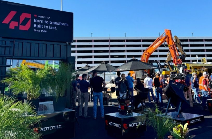 Rototilt at CONEXPO 2026<br>IMAGE SOURCE: Rototilt GmbH