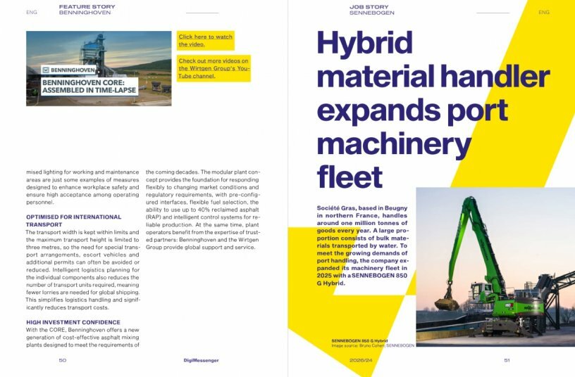 SENNEBOGEN 850 G Hybrid proves its value in port handling<br>IMAGE SOURCE: LECTURA GmbH